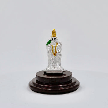92.50 Pure Silver meenakshi Statue  for Pooja, Gifting, and Car Dashboard