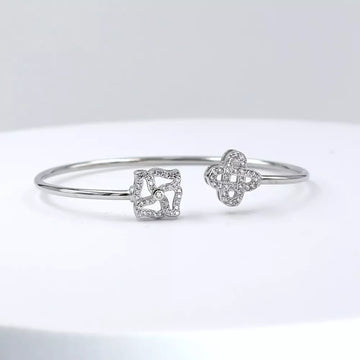 92.50 Silver Adjustable bracelet For women Squre