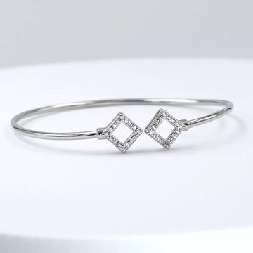 92.50 Silver Adjustable bracelet For women 2 Dimond
