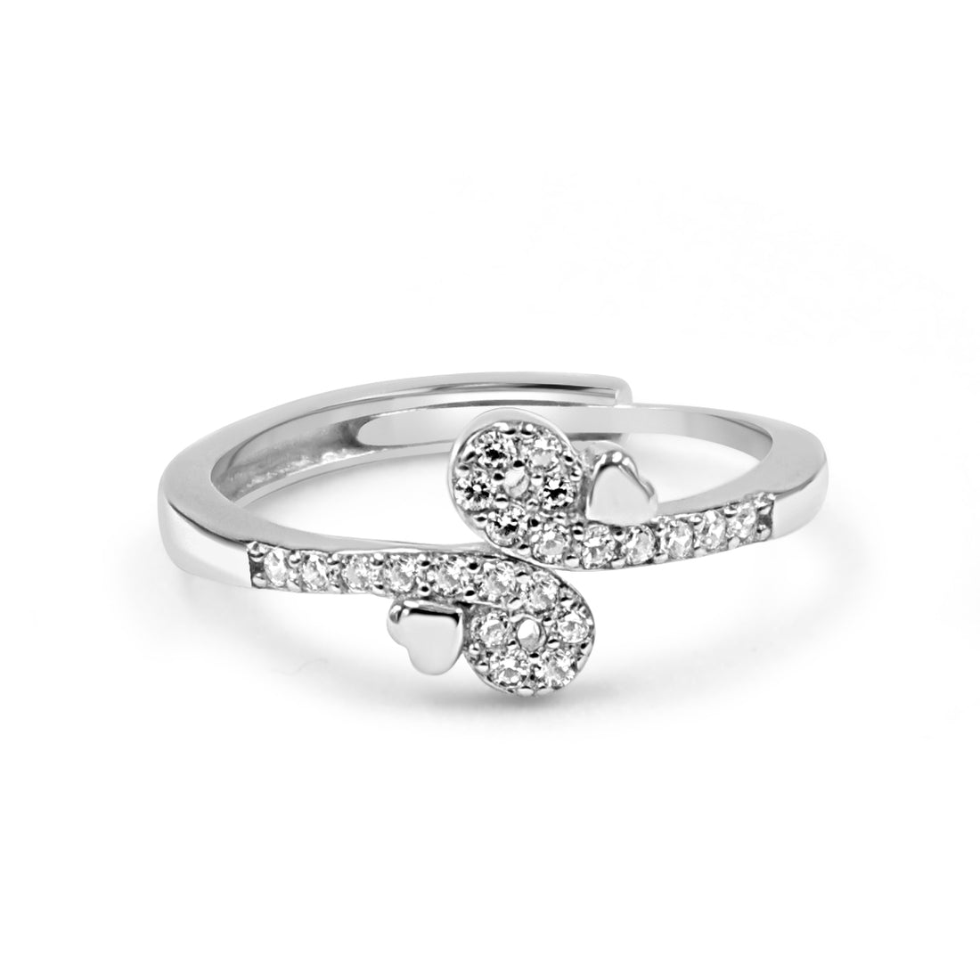 92.50 Silver Rose Gold infinity Ring