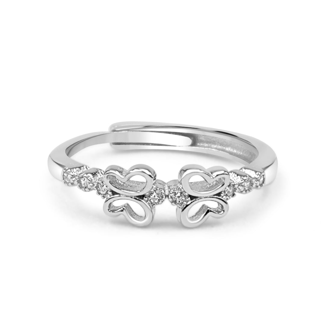 92.50 Silver Butterfly Ring Adjustable