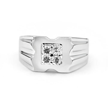 92.50 Four Diamond Ring for Men