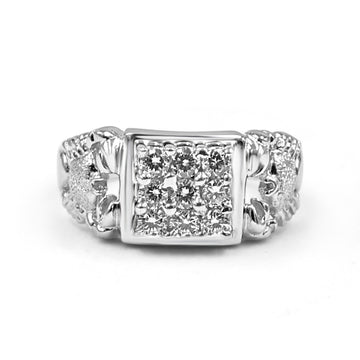 92.50 Nine Diamond Ring With Scorpio for Men