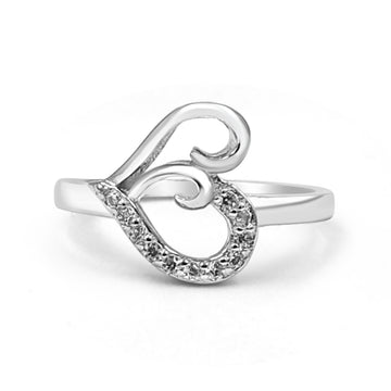 92.50 Floral Heart Ring For Women
