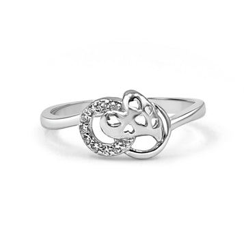 92.50 Diamond Heart Ring For Women