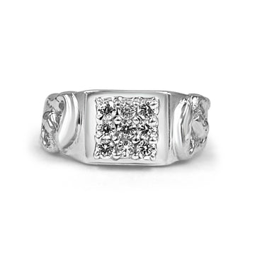 92.50  Dimond Ring for Men with fish