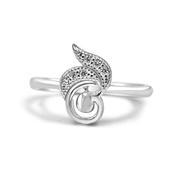 92.50 Floral Diamond  Ring For Women