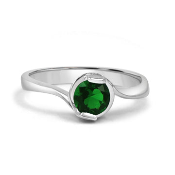 92.50 Green Diamond  Ring For Women