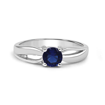 92.50 Blue Diamond  Ring For Women