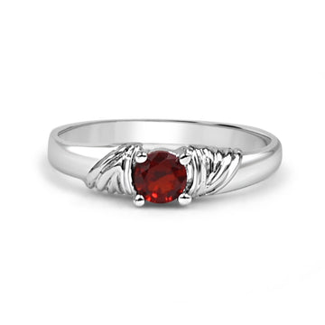 92.50 Red Diamond  Ring For Women