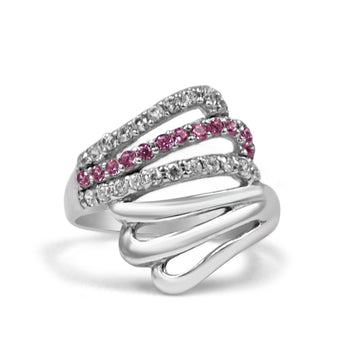 92.50 Pink Dimond Ring For Women