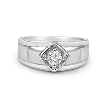 92.50  Dimond Ring for Men Squre