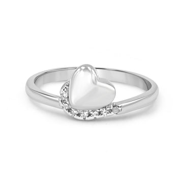 92.50 Heart Diamond  Ring For Women