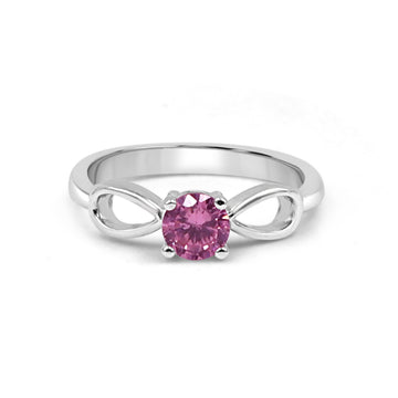 92.50 Pink Diamond  Ring For Women