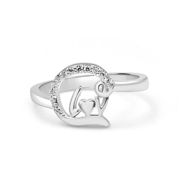 92.50 Dimond Love Ring For Women