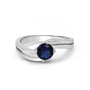 92.50 Blue Diamond  Ring For Women
