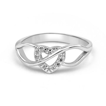 92.50 Dimond Heart Ring For Women