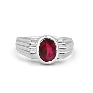 92.50 Red Dimond Ring for Men