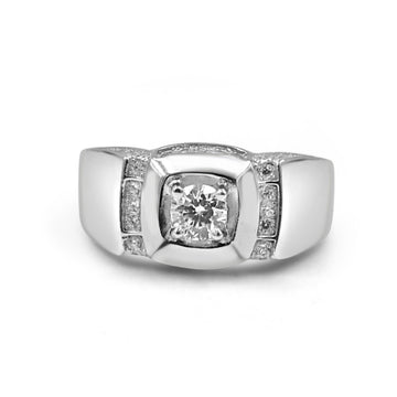 92.50  Dimond Ring for Men octagan