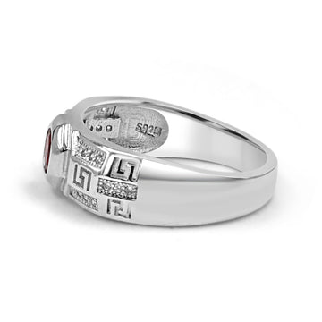 92.50 Red Dimond Ring for Men