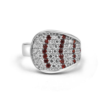 92.50 Floral Ring with Diamonds