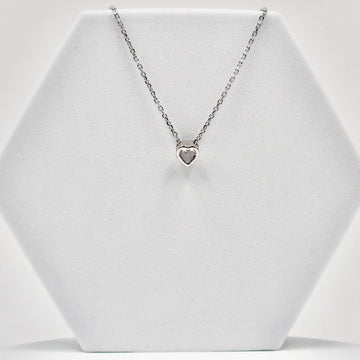 92.50 Silver Heart Dimond Pendent with chain