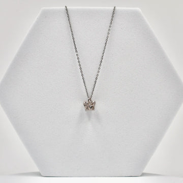 92.50 silver crown pendent with chain