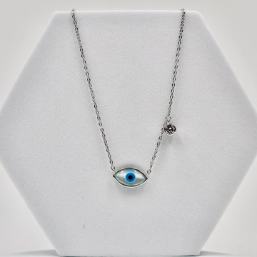 92.50 Silver evil eye pendent chain
