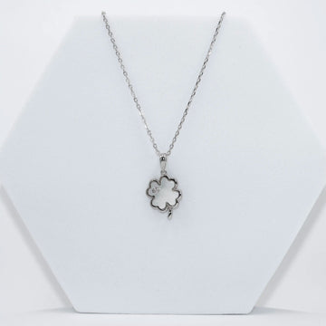 92.50 Silver rose flower with stone chain