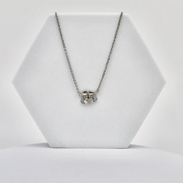 92.50 silver Double Cat with Love Pendent chain